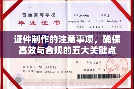 莲都证件制作的注意事项，确保高效与合规的五大关键点