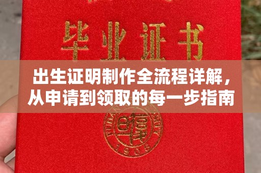 莲都出生证明制作全流程详解，从申请到领取的每一步指南