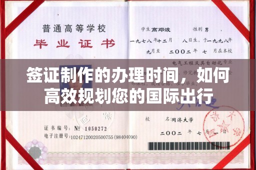 莲都签证制作的办理时间，如何高效规划您的国际出行