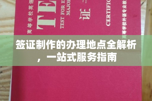 莲都签证制作的办理地点全解析，一站式服务指南