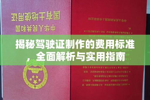 莲都揭秘驾驶证制作的费用标准，全面解析与实用指南