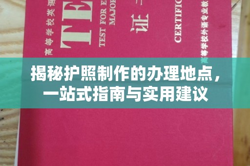 莲都揭秘护照制作的办理地点，一站式指南与实用建议