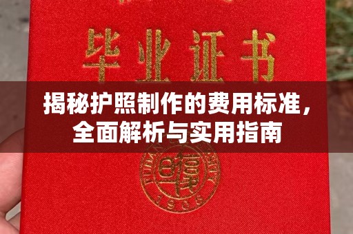 莲都揭秘护照制作的费用标准，全面解析与实用指南