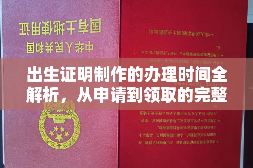 莲都出生证明制作的办理时间全解析，从申请到领取的完整指南