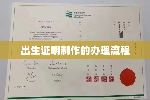 莲都出生证明制作的办理流程