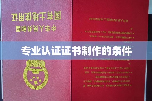 莲都专业认证证书制作的条件