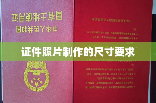 莲都证件照片制作的尺寸要求